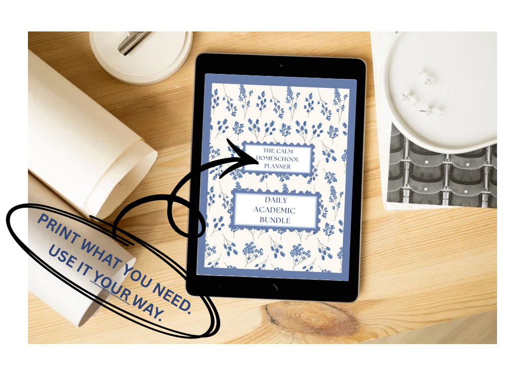 The Calm Homeschool Planner: Digital Academic Bundle