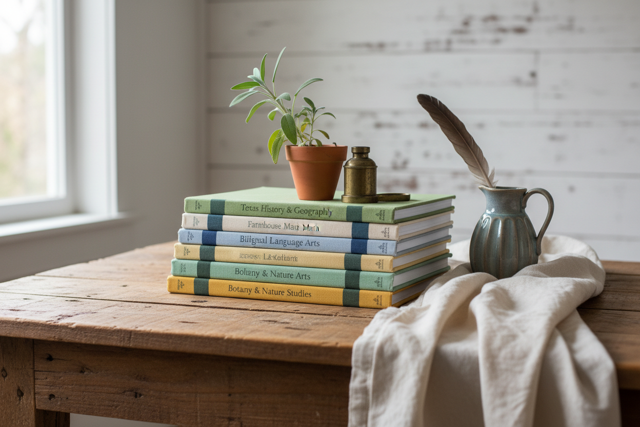 homeschool curriculum but texas french farmhouse stle